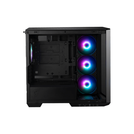 Gabinete MSI MAG PANO M100R PZ Micro ATX TG x2 ARGB Fan x4 Black