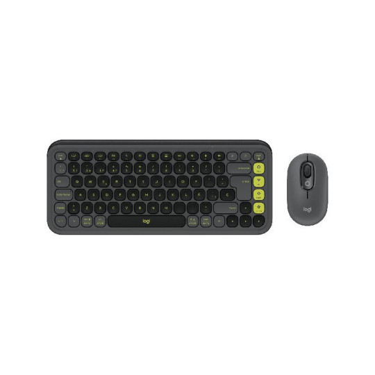 COMBO WIERELESS TECLADO Y MOUSE LOGITECH POP ICON GRAFITO 920-013052