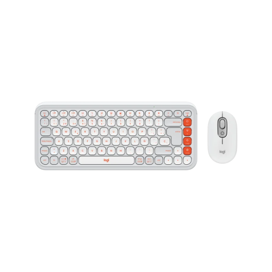 Teclado+Mouse Logitech Pop Icon White 920-013055
