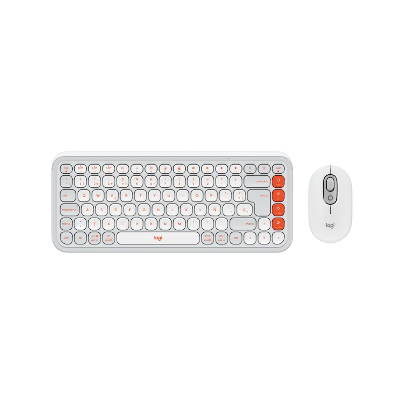 Teclado+Mouse Logitech Pop Icon White 920-013055