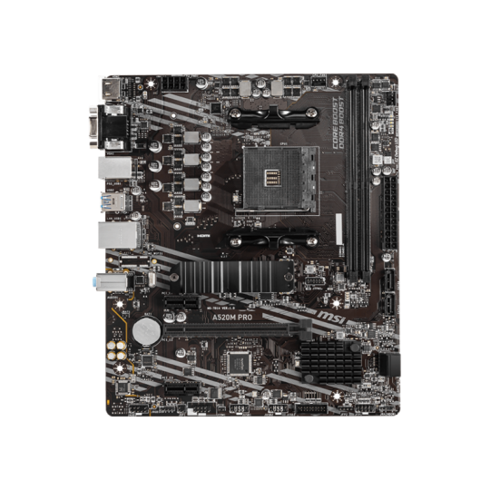 MOTHERBOARD MSI A520M PRO DDR4 AM4 (Series 3000/4000/5000)