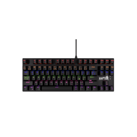 TECLADO RAPTOR FIRECLAW M87 MECANICO RETROILUMINADO SWITCH RED OUTEMU