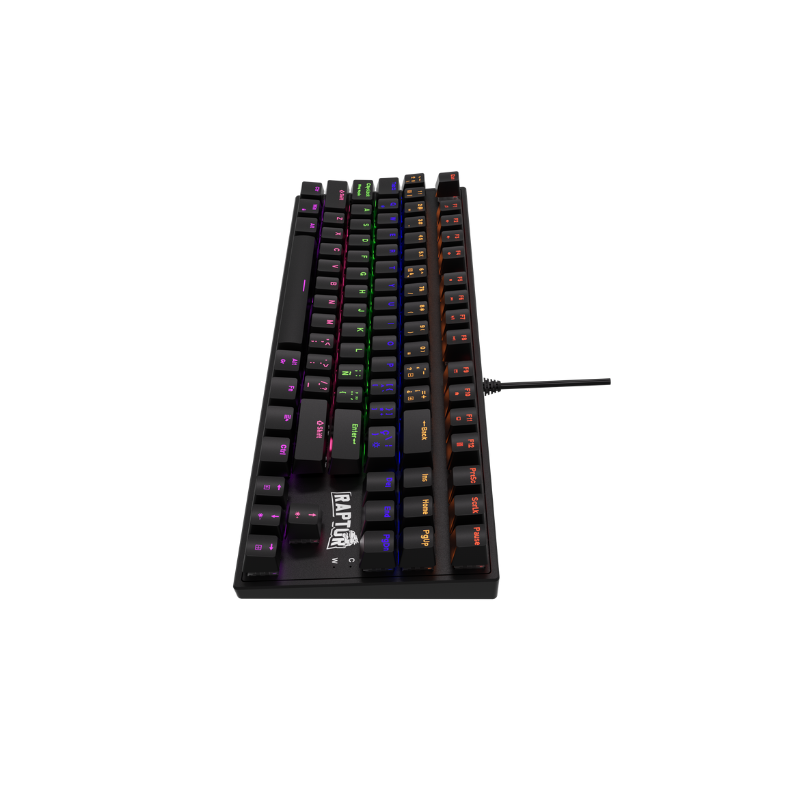 TECLADO RAPTOR FIRECLAW M87 MECANICO RETROILUMINADO SWITCH RED OUTEMU