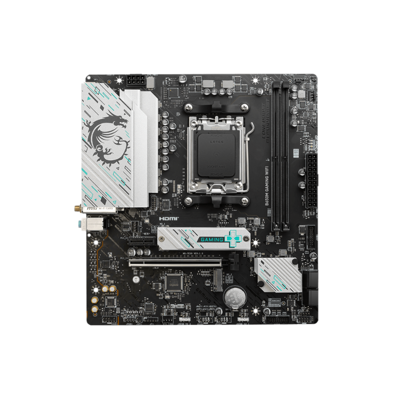 MOTHERBOARD MSI B650M GAMING WIFI DDR5 AM5 (Serie 7000/8000)