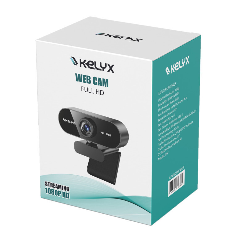 Web Cam Kelyx 1080P Full HD c/microfono