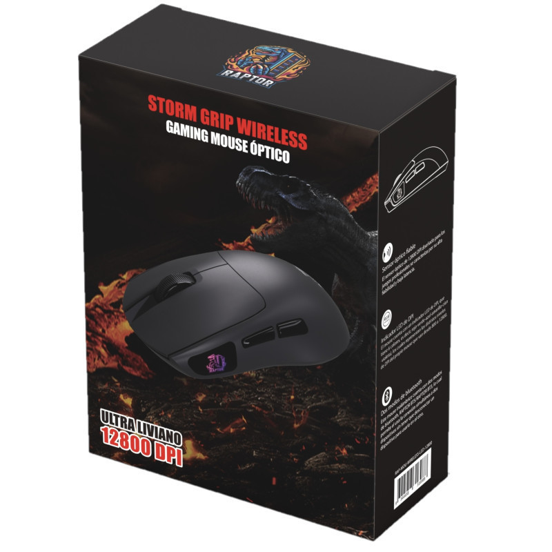 Mouse Raptor Storm Grip Wireless 12800dpi