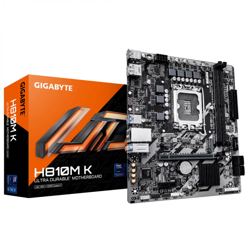 MOTHERBOARD GIGABYTE H810M K DDR5 1851 (Serie Ultra)