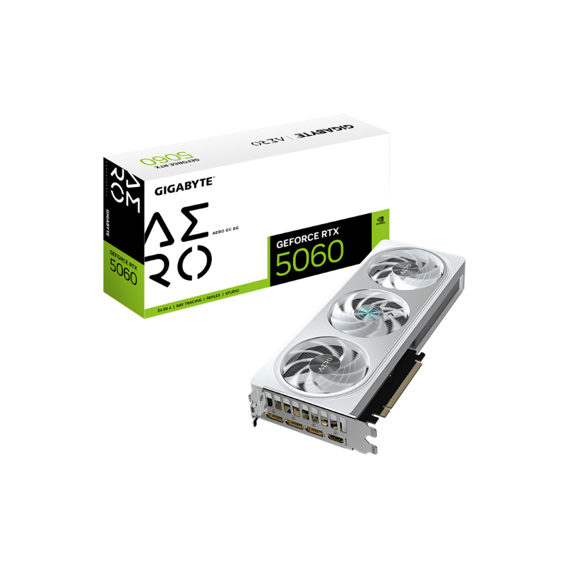 PLACA DE VIDEO VGA Gigabyte GeForce RTX 5060 AERO OC 8G White