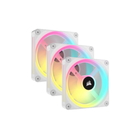 COOLER  FAN CORSAIR ICUE LINK QX120 RGB 120MM MAGNETIC DOME WHITE PACK X3