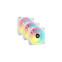 COOLER  FAN CORSAIR ICUE LINK QX120 RGB 120MM MAGNETIC DOME WHITE PACK X3