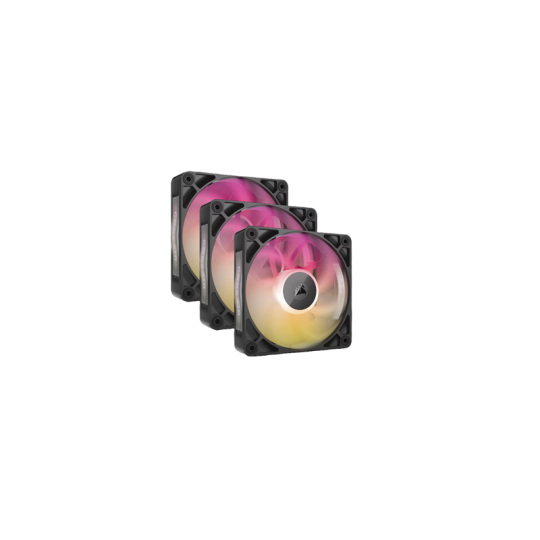 COOLER  FAN CORSAIR ICUE LINK RX120 MAX RGB 120MM BLACK PACK X3