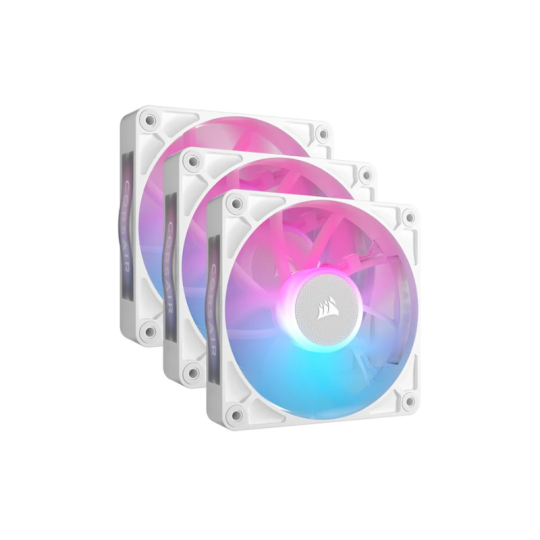 COOLER  FAN CORSAIR ICUE LINK RX120 RGB 120MM WHITE PACK X3