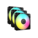 COOLER  FAN CORSAIR RS120 ARGB 120MM BLACK PACK X3