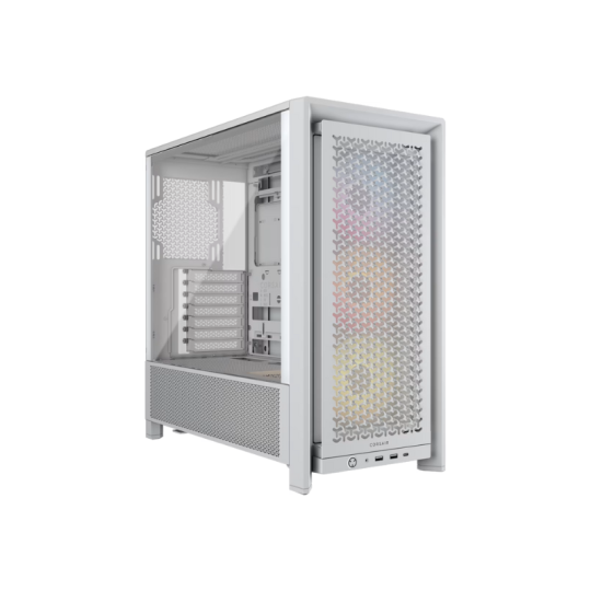 Gabinete Corsair FRAME 4000D Mid-Tower TG White FAN X3 RGB
