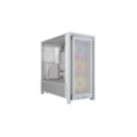 Gabinete Corsair FRAME 4000D Mid-Tower TG White FAN X3 RGB