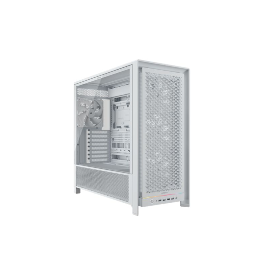 Gabinete Corsair FRAME 4000D Mid-Tower TG White FAN X3