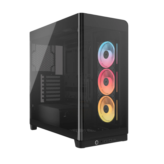 GABINETE CORSAIR FRAME 4500X LX-R RGB MID-TOWER TG BLACK