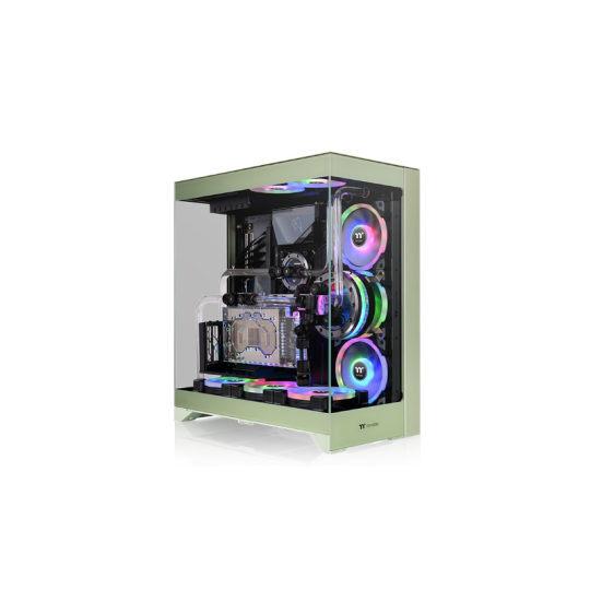 GABINETE THERMALTAKE CTE 550 MID-TOWER TG X3 MATCHA GREEN