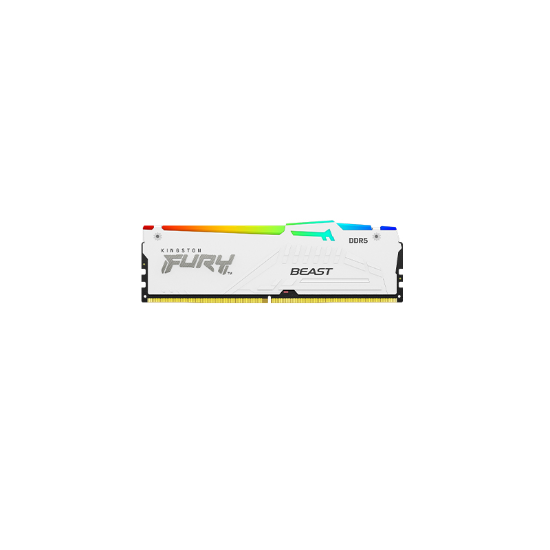 MEMORIA DDR5 KINGSTON 16GB 5600 MHZ FURY BEAST WHITE RGB