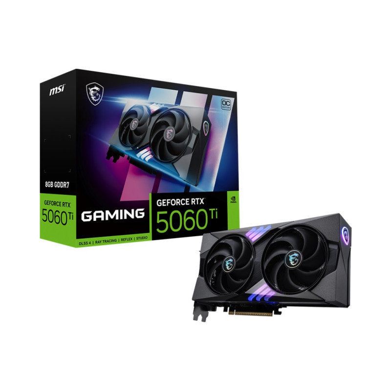 PLACA DE VIDEO VGA MSI GEFORCE RTX 5060 TI GAMING OC 8G
