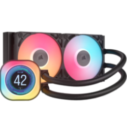 WATER COOLING CORSAIR ICUE LINK TITAN 240 RX LCD 2X CPU COOLER 240MM BLACK