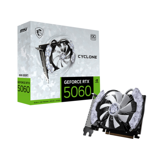 PLACA DE VIDEO VGA MSI GEFORCE RTX 5060 CYCLONE OC 8G
