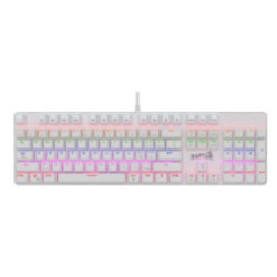 Teclado Gamer Raptor Fireclaw M104 Mecanico Retroiluminado Switch Red Outemu White