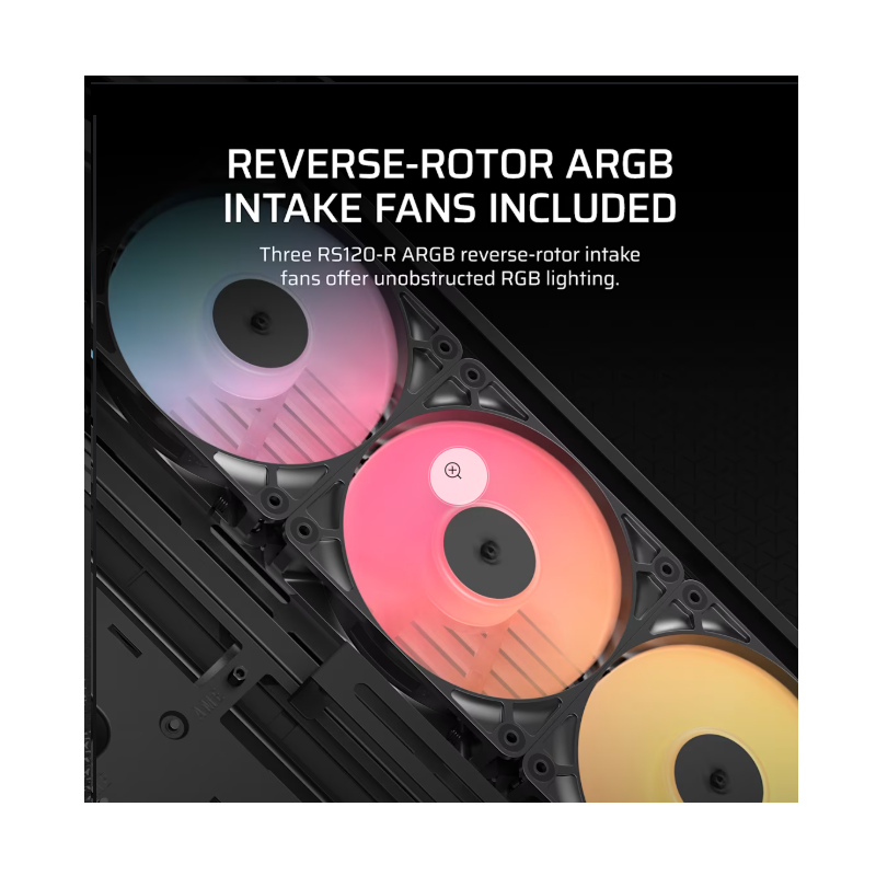Gabinete Corsair FRAME 4500X RS-R ARGB Mid-Tower TG Black