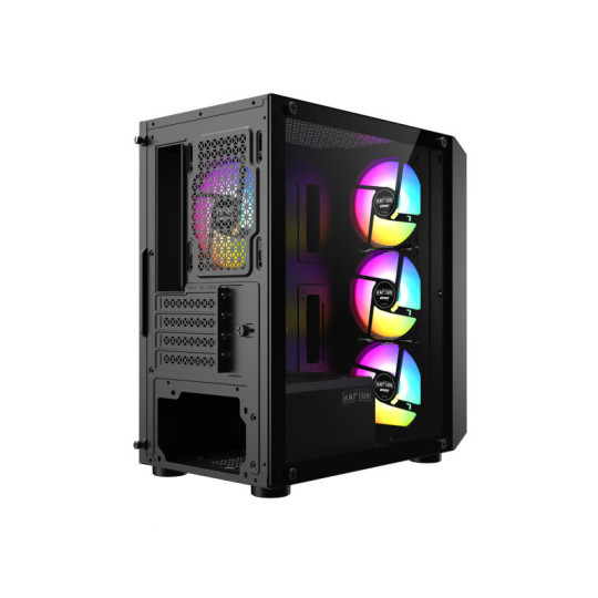 Gabinete Raptor Infinity Mesh TG x2 Mid-Tower RGB Fan x4