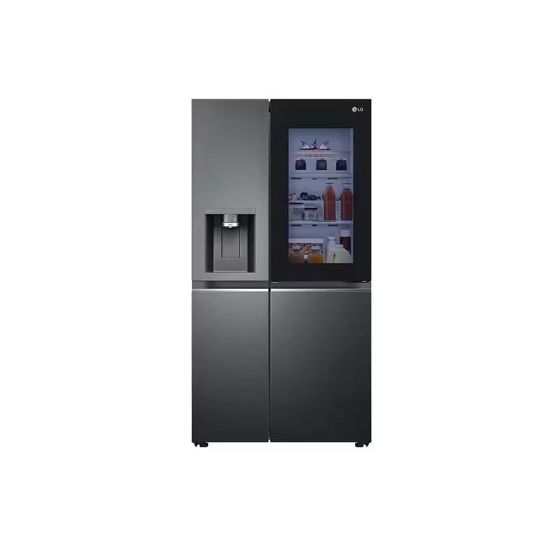 HELADERA LG  GS77SXTC DOBLE PUERTA 768 Lts INSTAVIEW SMART INVERTER NEGRA