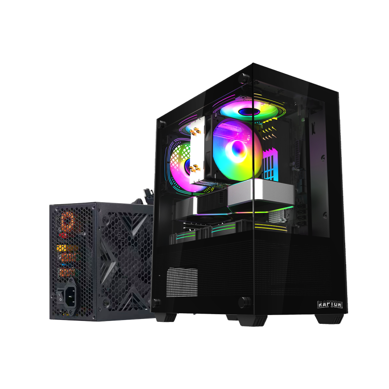 Gabinete  Raptor Nova Prime c/Fuente Raptor Volt 650W 80+ Bronze