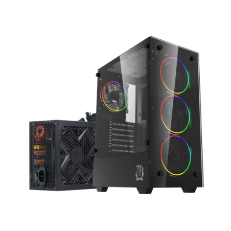 Gabinete  Raptor Sentinel c/Fuente Raptor Volt 750W 80+ Bronze