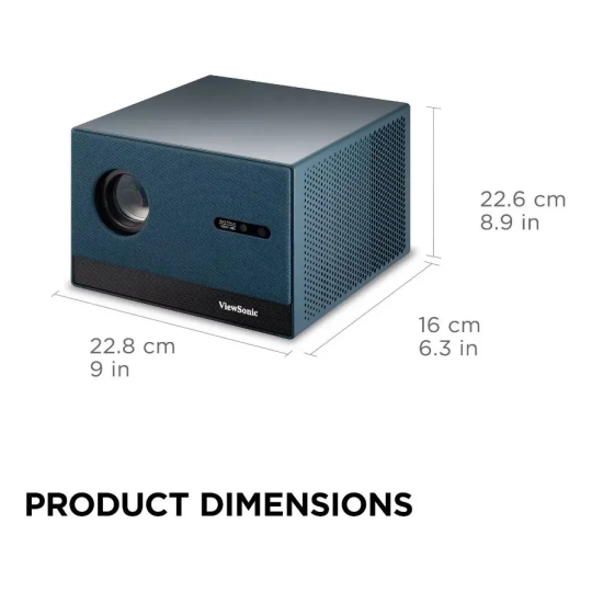 Proyector Led Viewsonic Lx60hd 1080p Con Google Tv Azul Oscuro