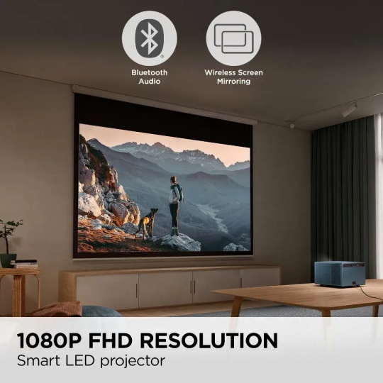 Proyector Led Viewsonic Lx60hd 1080p Con Google Tv Azul Oscuro