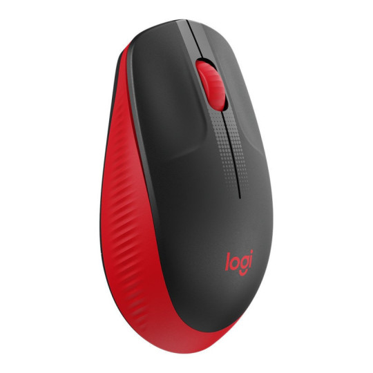 MOUSE INALÁMBRICO LOGITECH M190 ROJO Y NEGRO