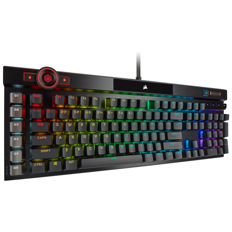 TECLADO CORSAIR K100 RGB MECANICO SWITCH CORSAIR OPX BLACK