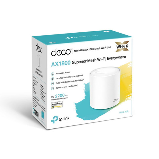 Deco X20 Pack de 1 Mesh TP Link AX1800 Wifi Gigabit (2294)