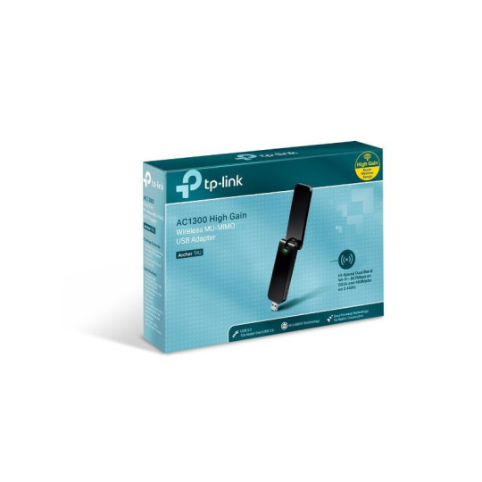 PLACA DE RED WIFI USB TP-LINK ARCHER T4U AC1300 DUAL BAND