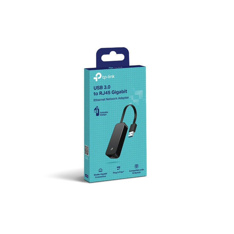 UE306 Adaptador USB 3.0 a Ethernet Gigabit RJ45 Black (7376)