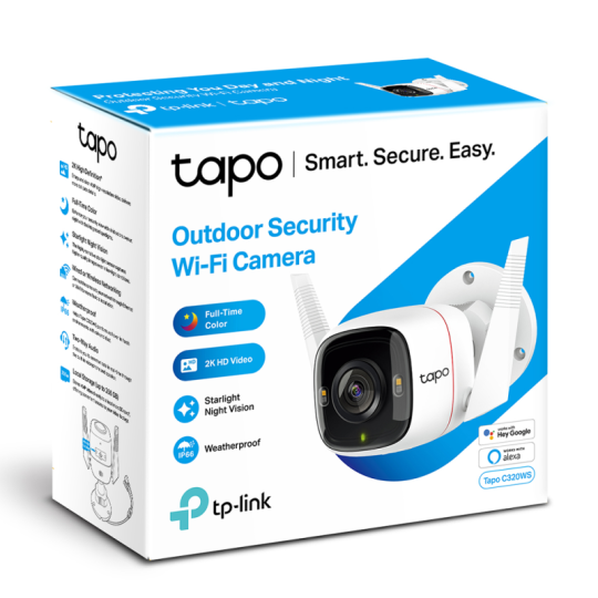CAMARA TP LINK WIFI P/EXTERIOR TAPO C320WS IP DAY/NIGHT SD WIFI EXT HD