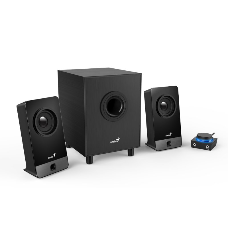 PARLANTES GENIUS SW-2.1 300X 10W NEGRO