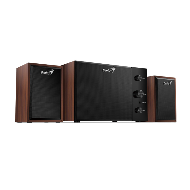 PARLANTES GENIUS SW 2.1 350 10W MADERA
