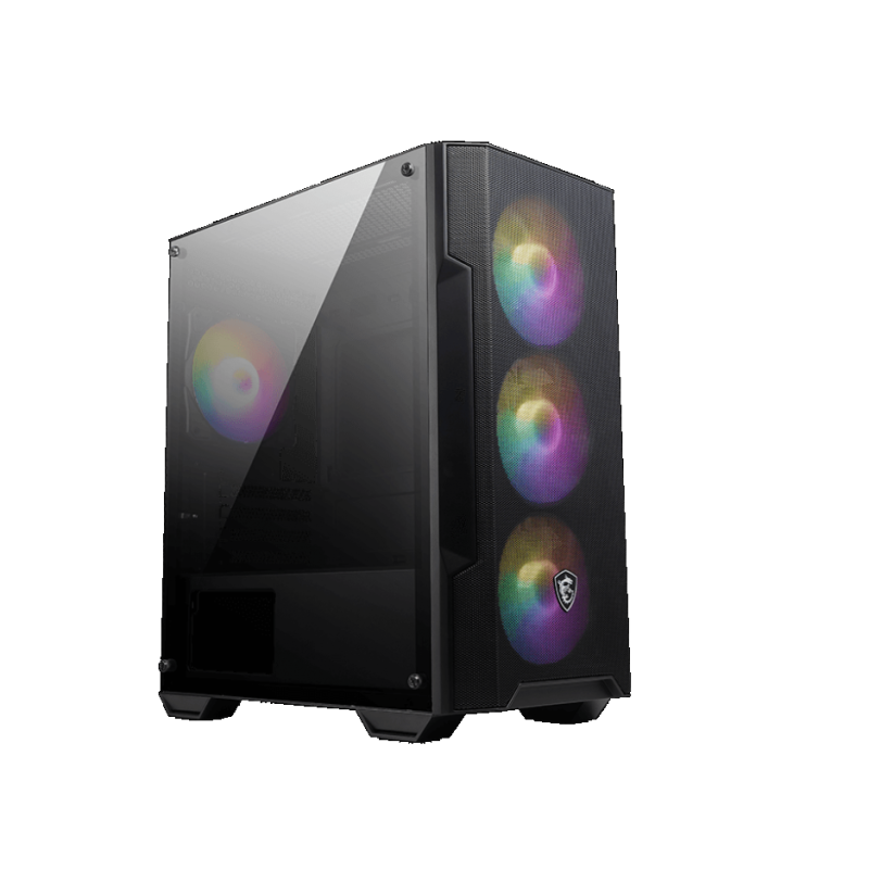 GABINETE MSI MAG FORGE M100A ACRILICO ATX FAN FRONT RGB X3 / BACK RGB X1