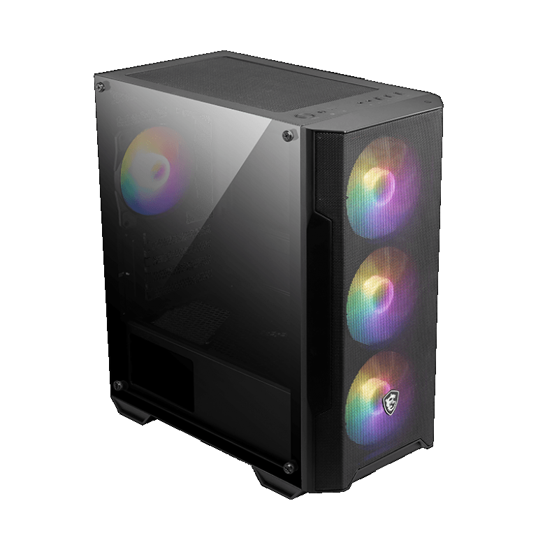 GABINETE MSI MAG FORGE M100A ACRILICO ATX FAN FRONT RGB X3 / BACK RGB X1