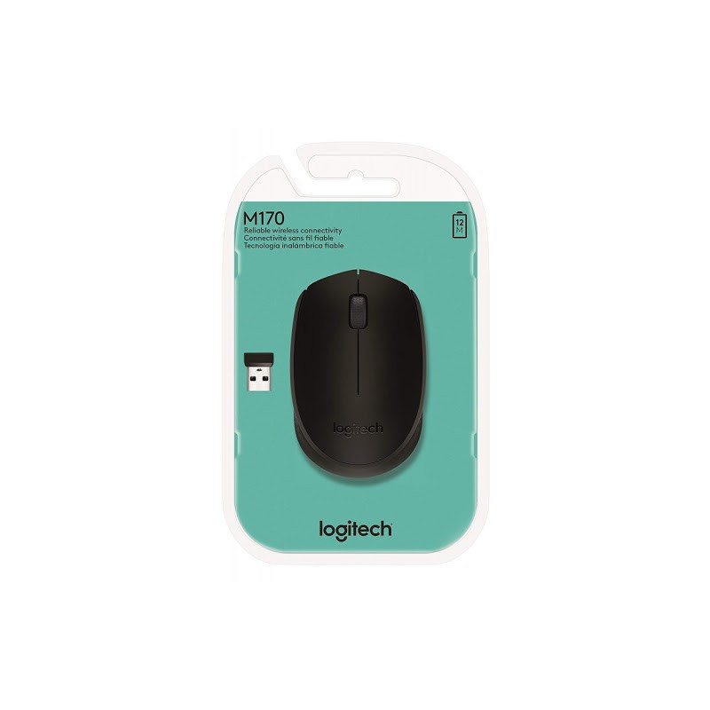 MOUSE INALÁMBRICO M170 BLACK LOGITECH