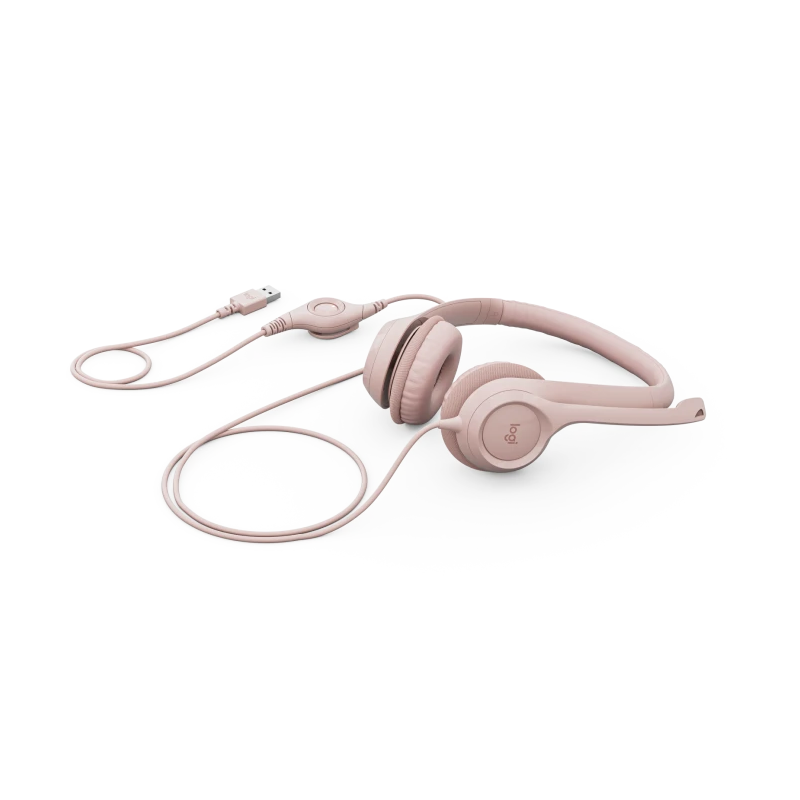 AURICULAR LOGITECH H390 USB CON MICRÓFONO ROSE