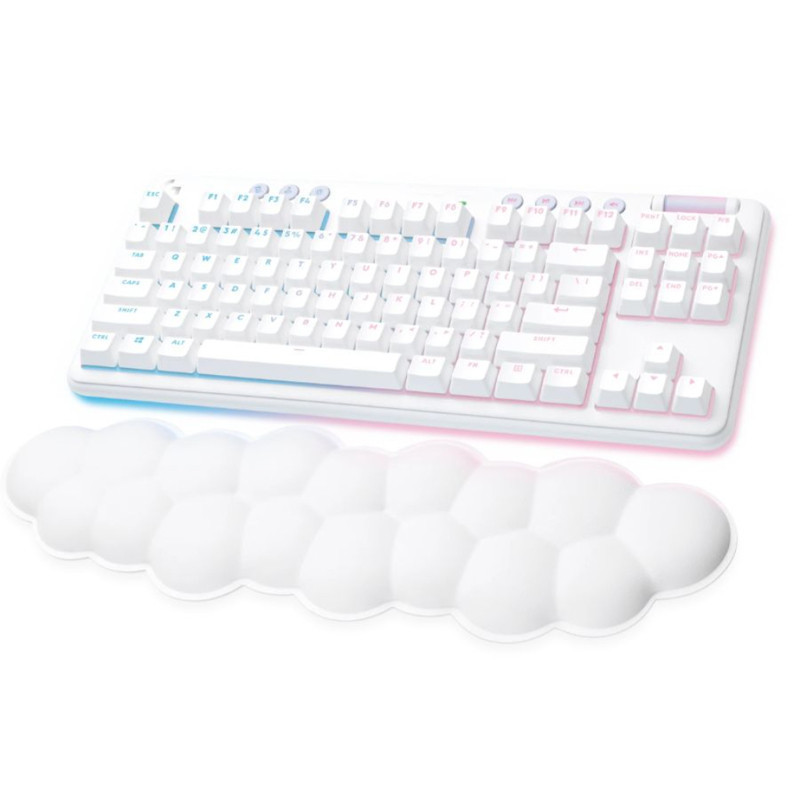 TECLADO LOGITECH G715 AURORA WHITE MECANICO RGB WIFI
