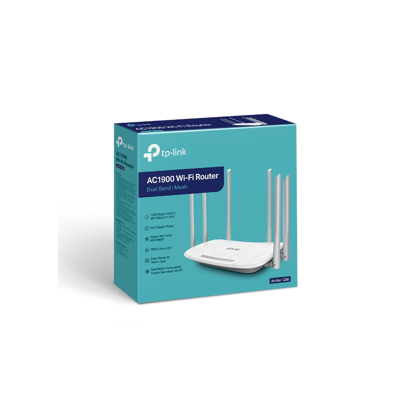 ROUTER ARCHER C86 AC1900 WIR DUAL BAND 6 ANTENAS TP-LINK
