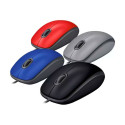Mouse Logitech M110 Silencioso Usb rojo