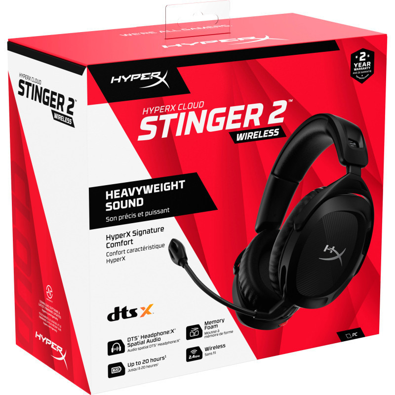 AURICULAR HYPERX GAMING CLOUD STINGER 2 WIRELESS BLACK